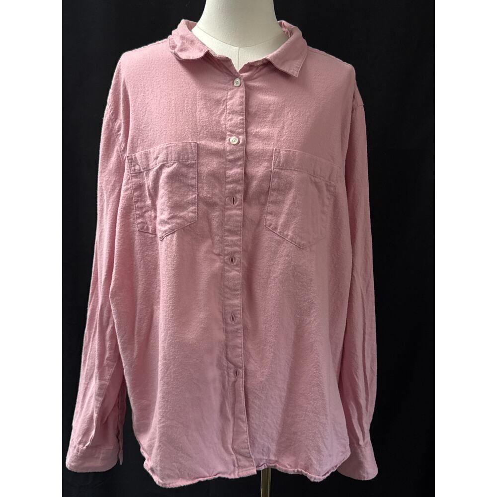 Women’s Dip Pink Button up Blouse Sz 3X